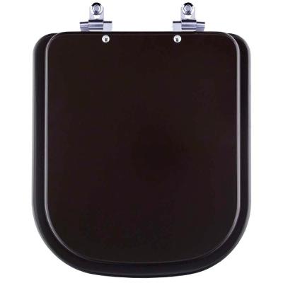 Tampa De Vaso Sanitário Com Amortecedor Piano Marrom Fosco Para Bacia Deca
