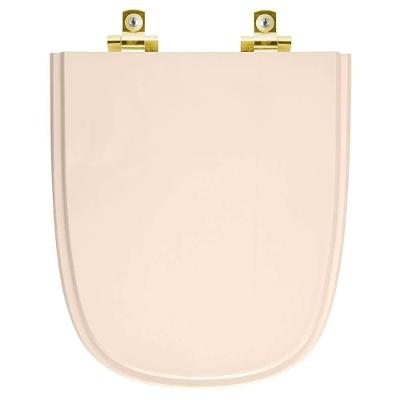 Assento Sanitário Soft Close Ibiza Shell Para Vaso Incepa Com Ferragem Dourada