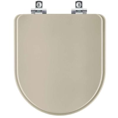 Assento Sanitário Soft Close Carrara Bege Saara Para Vaso Deca
