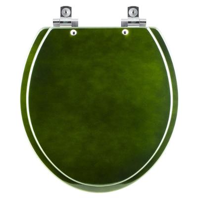 Assento Sanitário Soft Close Convencional Oval Verde Degrade Para Todos Os Fabricantes