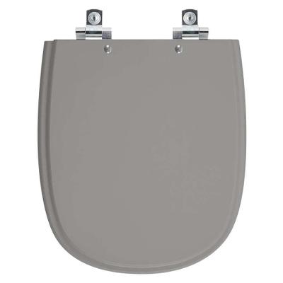 Assento Sanitário Soft Close Donna Cinza Escuro Para Vaso Santamarina