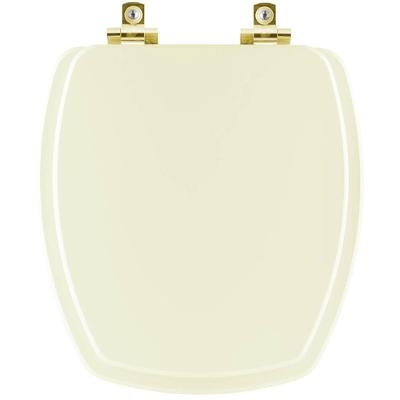 Assento Sanitário Soft Close Thema Biscuit Para Vaso Incepa Com Ferragem Dourada