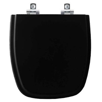 Assento Sanitário Soft Close Angra Preto Para Vaso Logasa