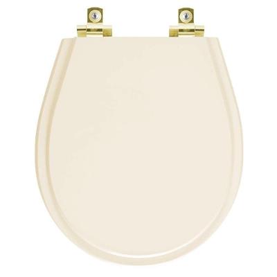 Assento Sanitário Soft Close Avalon Bone Para Vaso Ideal Standard Com Ferragem Dourada