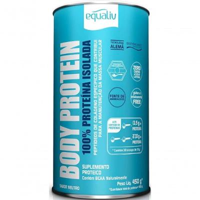 Body Protein Equaliv 600g 450g E 440g Sabor Neutro 450g