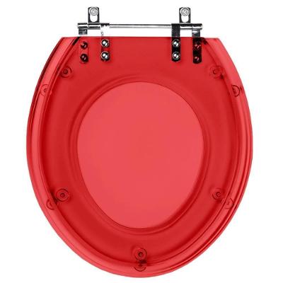 Tampa De Vaso Acrilico Transparente Vermelho Para Vaso Incepa Flamingo