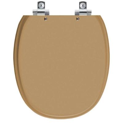 Assento Sanitário Soft Close Ascot Amendoa Para Vaso Ideal Standard