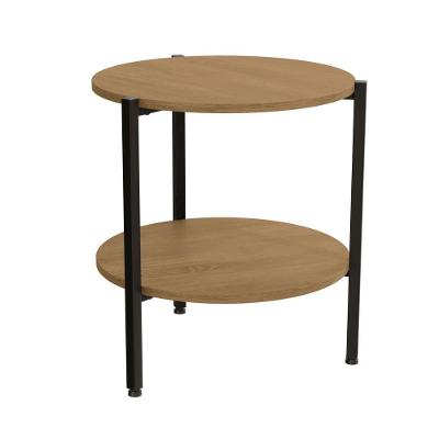 Mesa De Centro Industrial 47 Cm Li017 Freijo Preto Fosco Kpb