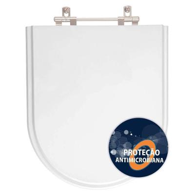 Assento Sanitario Poliester Antibacteriano Duomo Plus Branco Para Vaso Deca