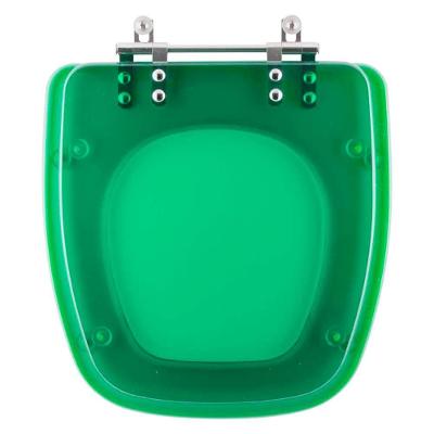 Assento Sanitário Poliester Fit Verde Transparente Para Vaso Celite