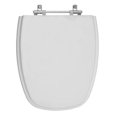 Assento Sanitário Poliester Monte Carlo Cinza Real Para Vaso Deca