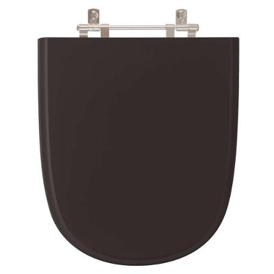 Assento Sanitario Poliester Ezedra Preto Para Vaso Ideal Standard
