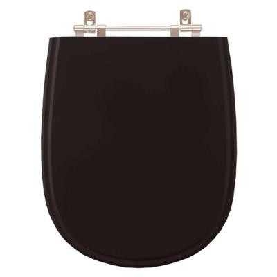 Assento Sanitario Poliester Paris Preto Para Vaso Ideal Standard
