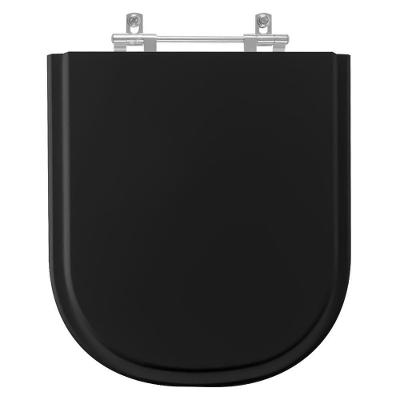 Assento Sanitário Poliester Vogue Plus Preto Para Vaso Deca