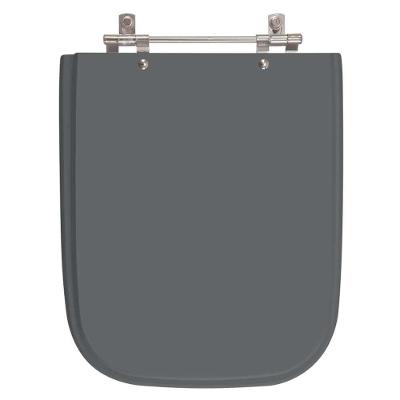 Assento Sanitário Poliester Tivoli Cinza Quartzo (cinza Escuro) Para Vaso Ideal Standard