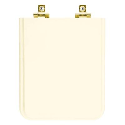 Assento Sanitário Soft Close Square Biscuit Para Vaso Incepa Com Ferragem Dourada