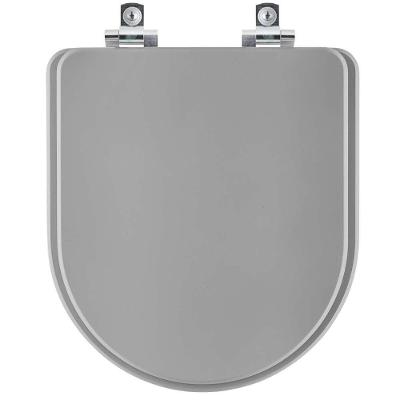 Assento Sanitário Soft Close San Remo Cinza Plus Para Vaso Hervy