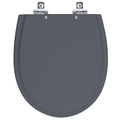 Assento Sanitário Soft Close Polo Cinza Plus Para Vaso Hervy
