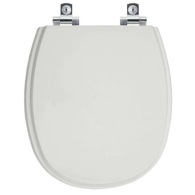 Assento Sanitário Soft Close Alamo Cinza Claro Para Vaso Santa Clara