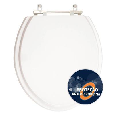 Assento Sanitário Poliester Antibacteriano Flamingo Branco Para Vaso Incepa