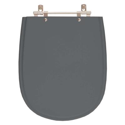Assento Sanitário Paris Cinza Quartzo (cinza Escuro) Para Vaso Ideal Standard