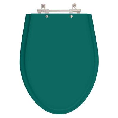Assento Sanitário Poliester Absolute Verde Amazônia Para Vaso Ideal Standard