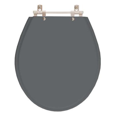 Assento Sanitário Carina Cinza Quartzo (cinza Escuro) Para Vaso Ideal Standard