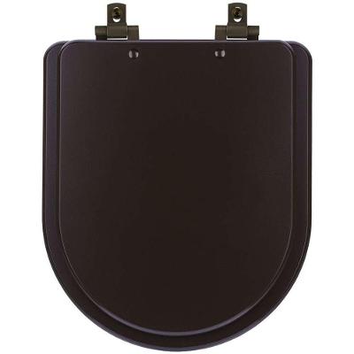 Assento Sanitário Mdf Soft Close Link-lk Marrom Fosco Para Vaso Deca Com Ferragem Marrom