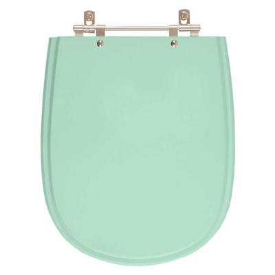 Assento Sanitário Poliester Paris Verde Claro Para Vaso Ideal Standard