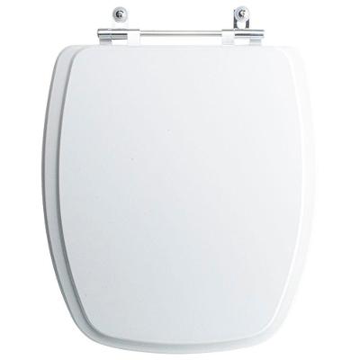 Tampa Vaso Sanitário Madeira Laqueada Primula Plus Branco Para Bacia Fiori