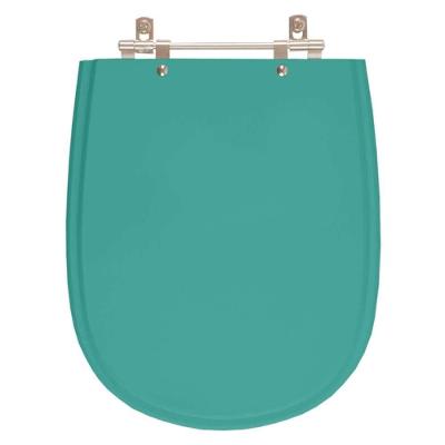 Assento Sanitário Poliester Paris Verde Aquamarine Para Vaso Ideal Standard