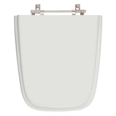 Assento Sanitário Poliester Aero Cinza Claro Para Vaso Ideal Standard