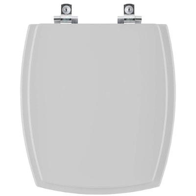 Assento Sanitário Soft Close Anturius Cinza Claro Para Vaso Luzarte