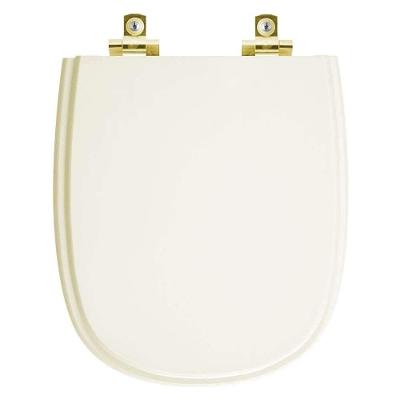 Assento Sanitário Soft Close Sabatini Palha Para Vaso Icasa Com Ferragem Dourada