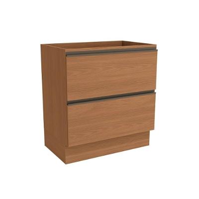 Módulo Cozinha Kappesberg Maxxi Balcão G755 C- 2 Gavetas S- Tampo 80cm Canela-kappesberg