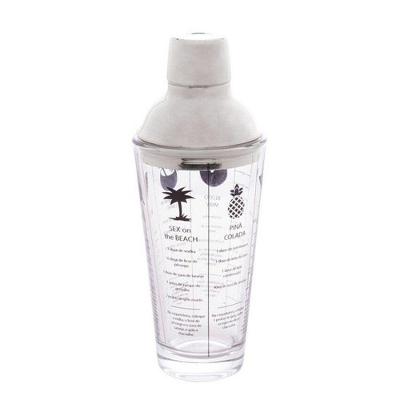 Coqueteleira Lyor Coimbra Vidro C-tampa De Aço Inox 420ml