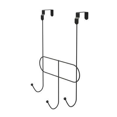 Cabide Multiuso De Porta 3 Ganchos - Stolf Preto