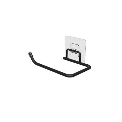 Porta Papel Higiênico Banheiro Com Adesivo - Stolf Preto