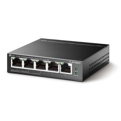 Switch Poe 5 Portas Fast 10-100 (4 Portas Poe) Tl-sf1005lp Smb