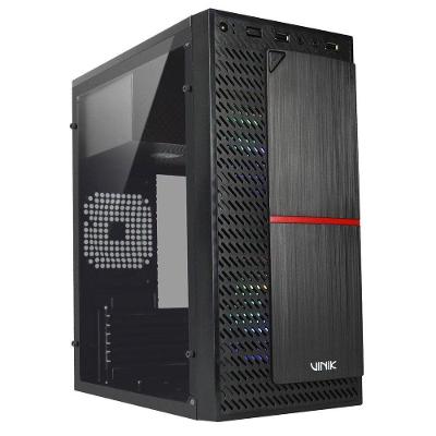 Gabinete Gamer Vinik Plate Lateral Acrílico C- 2 Fans -