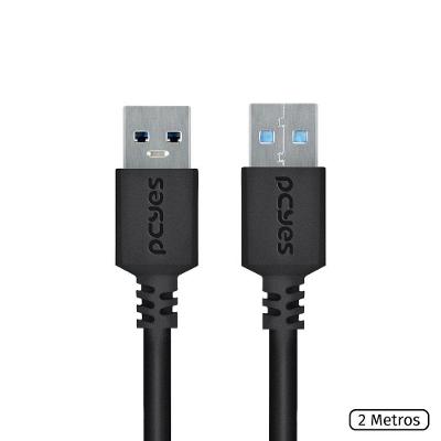 Cabo De Dados Usb A 3.0 Macho 2m - Puam3-2