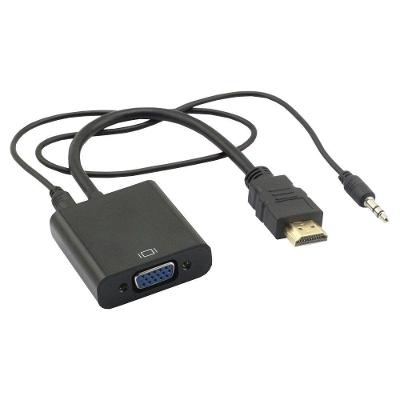 Cabo Conversor Hdmi Para Vga + Cabo De Audio P2 Mxt 1.2.105