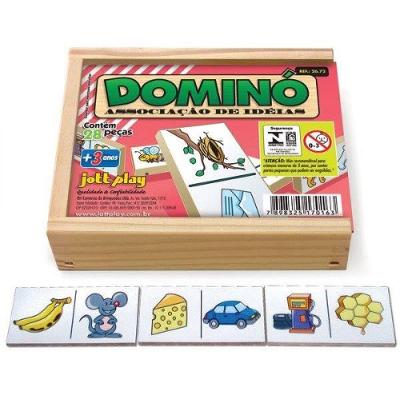 Brinquedo Dominó Associação De Idéias 28 Peças Jottplay