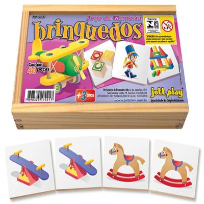 Brinquedo Jogo De Memória Brinquedos 40 Peças Jottplay