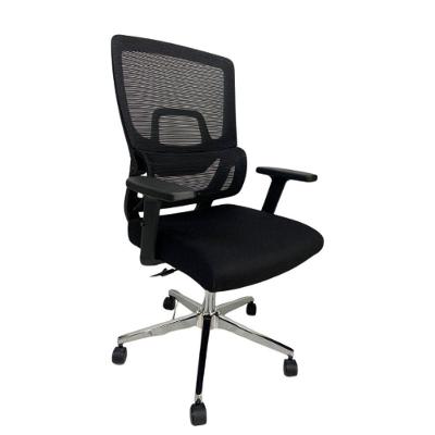 Cadeira De Escritório Presidente Home Office Ergonômica Com Tela Mesh Reclinável Premium Preto