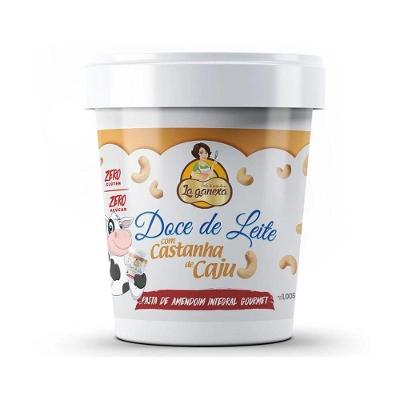 Pasta De Amendoim Integral Gourmet 1,05kg Sabor Doce De Leite C- Castanha De Caju