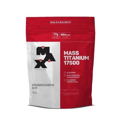 Mass Titanium 17500 3kg Sabor Morango