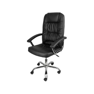 Cadeira Or-3311 Alta Com Assento Em Pu Or Design Preto