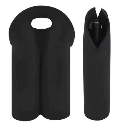 Bolsa Termica 2 Garrafas Porta Vinho Wine Bag Sacola Champanhe Neopreme Acolchoada Portatil Com Alça Luxo
