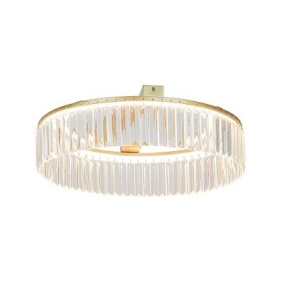 Plafon Taschibra Cassandra Led Bivolt Dourado 2700k Luz Amarela 15051100